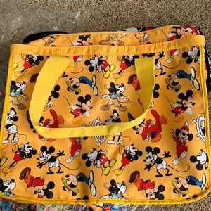 Disney Yellow Mickey Mouse Through The Years Tote Bag